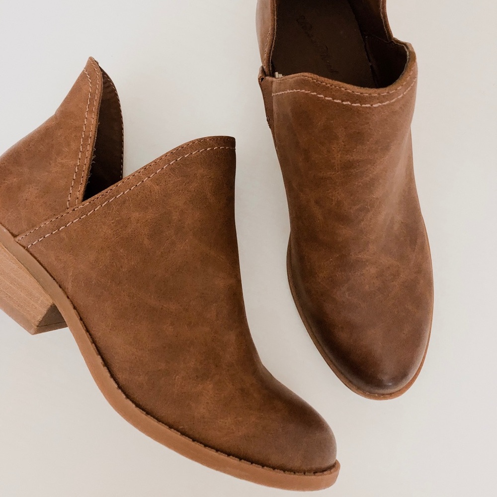 Target - Faux leather V-cut ankle booties